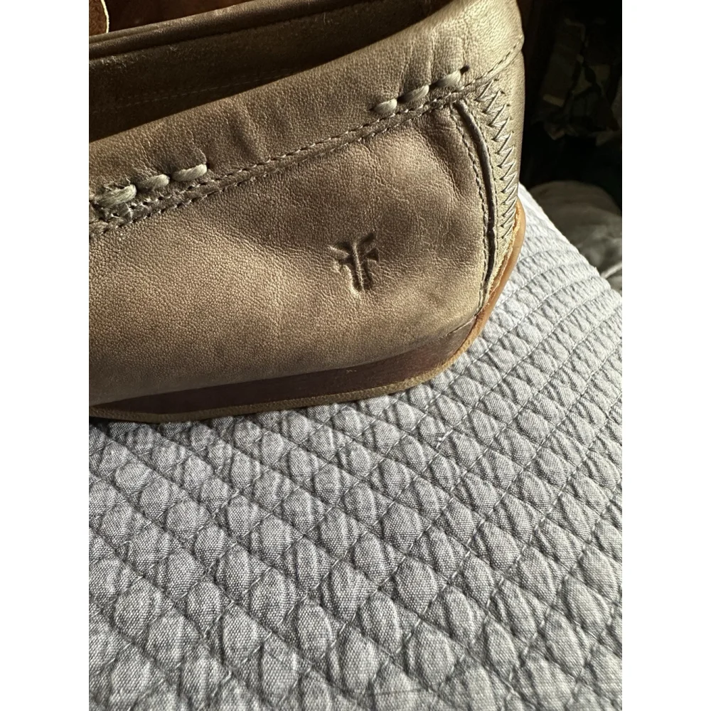 Frye Mens Tan Leather 9 D Driving Moccasin Loafers